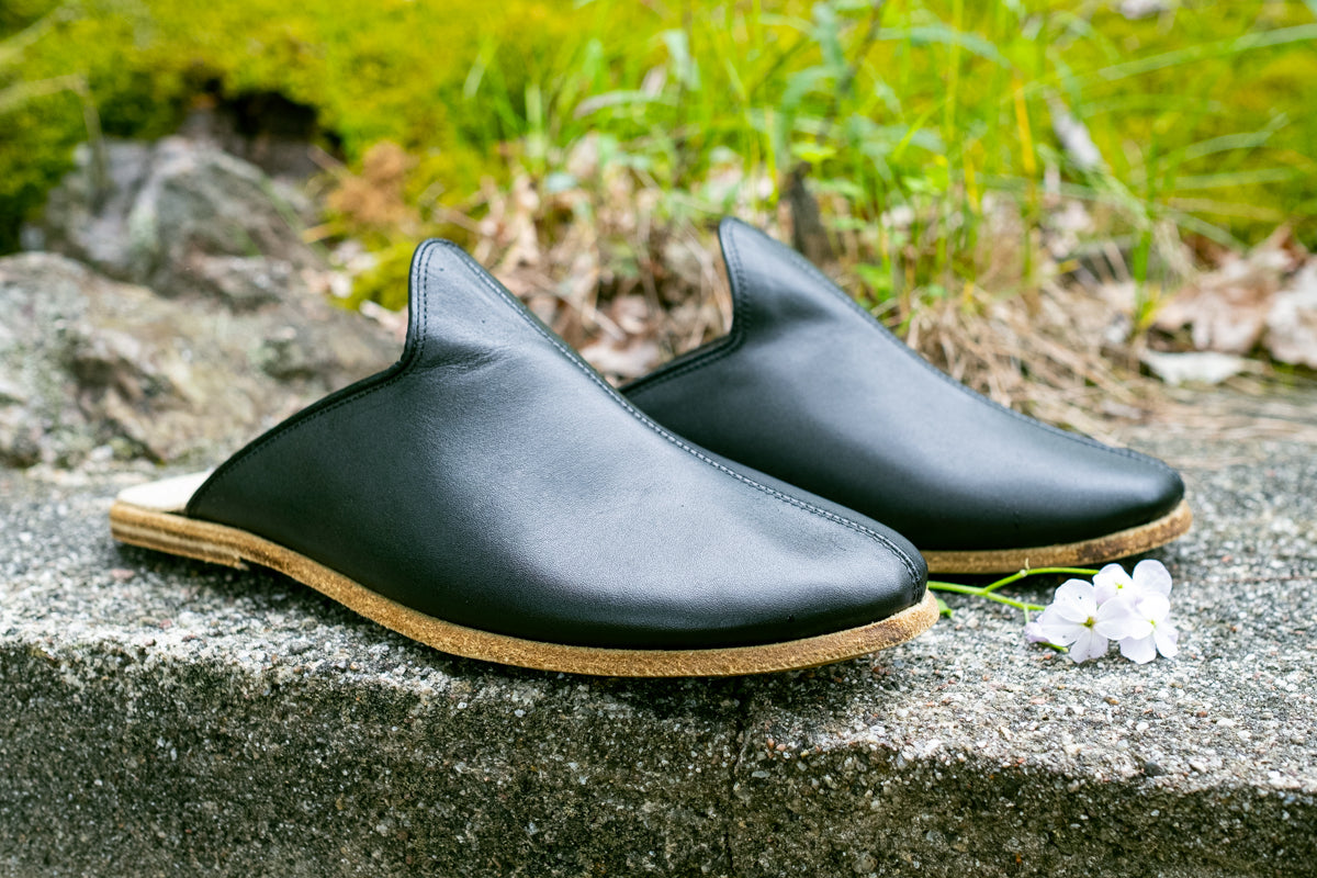 Mens leather mules online