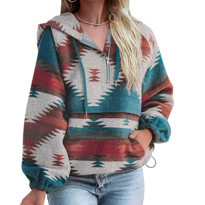 Aztec hoodie women's on sale