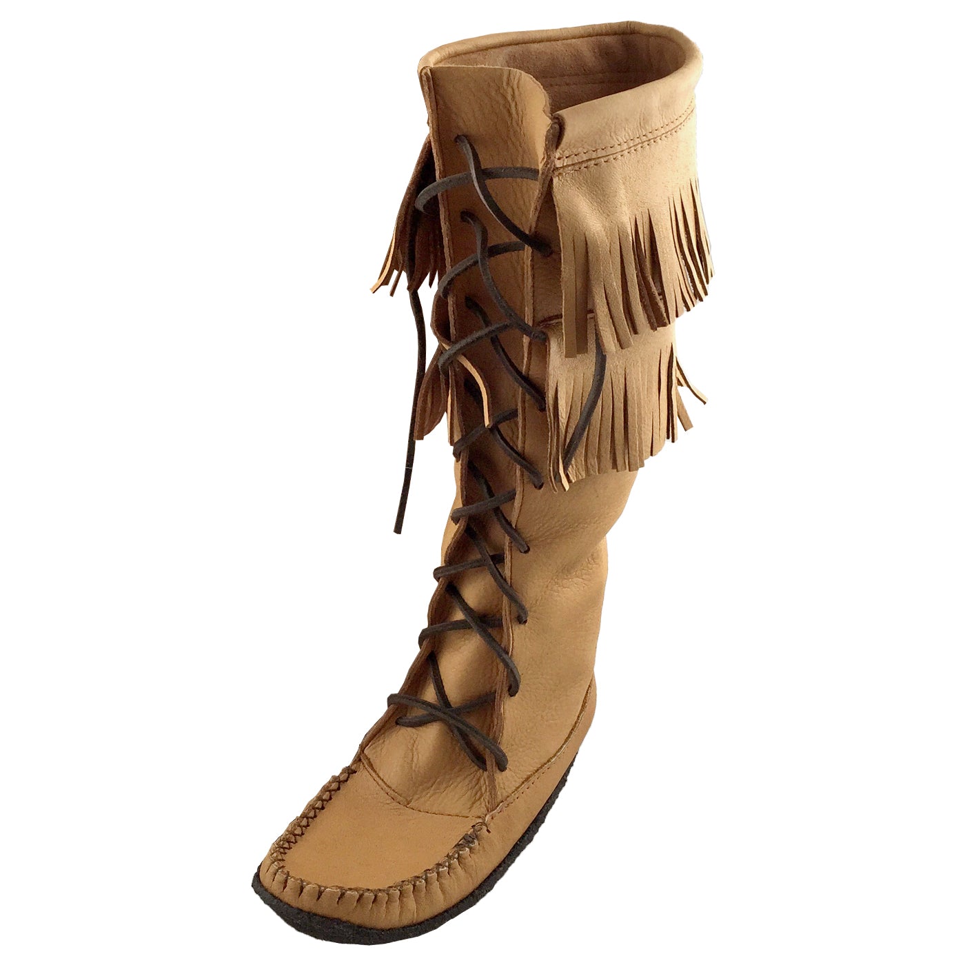 Women s Authentic Native 15 Tall Genuine Moose Hide Leather Mukluks