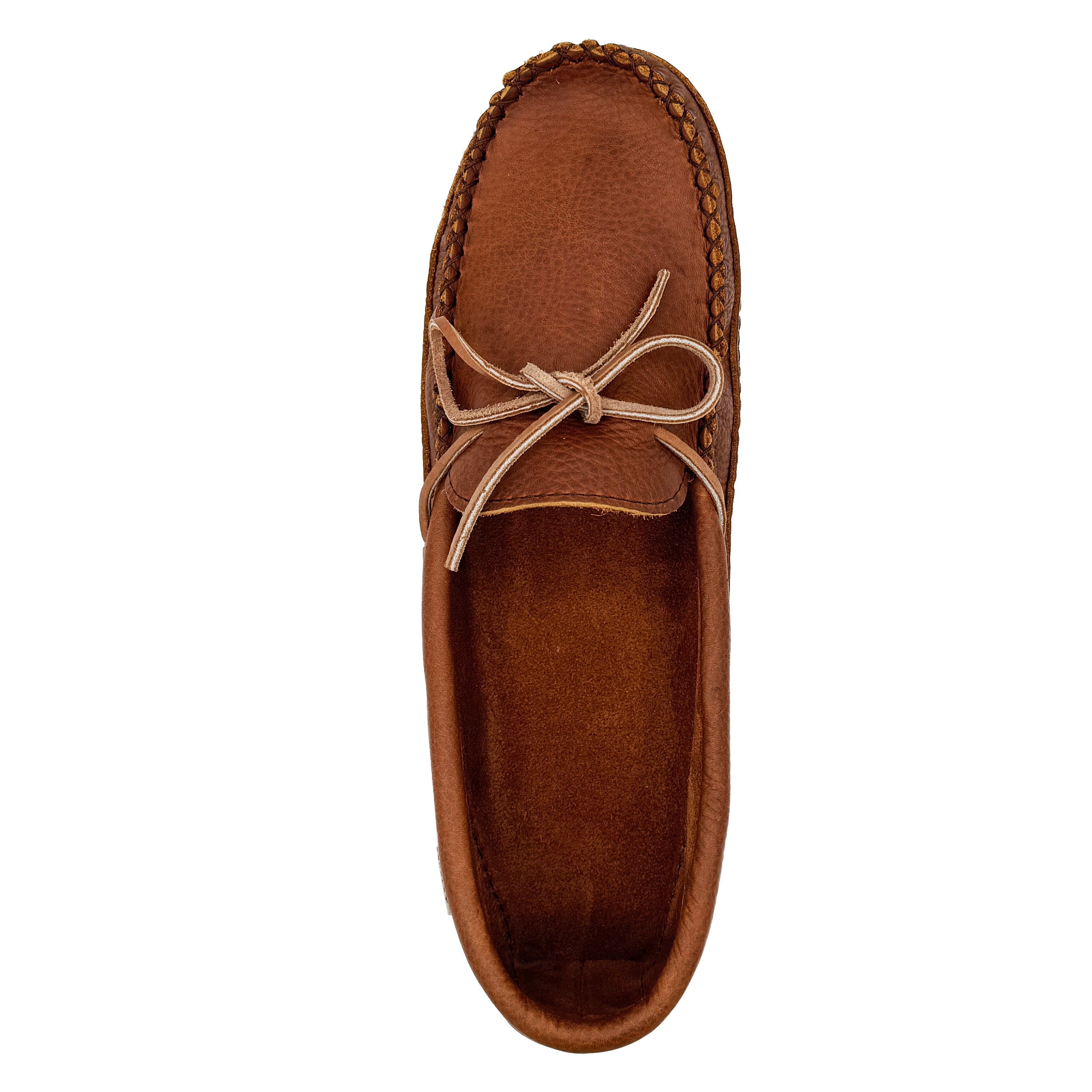 Men s Brown Wide Leather Moccasins