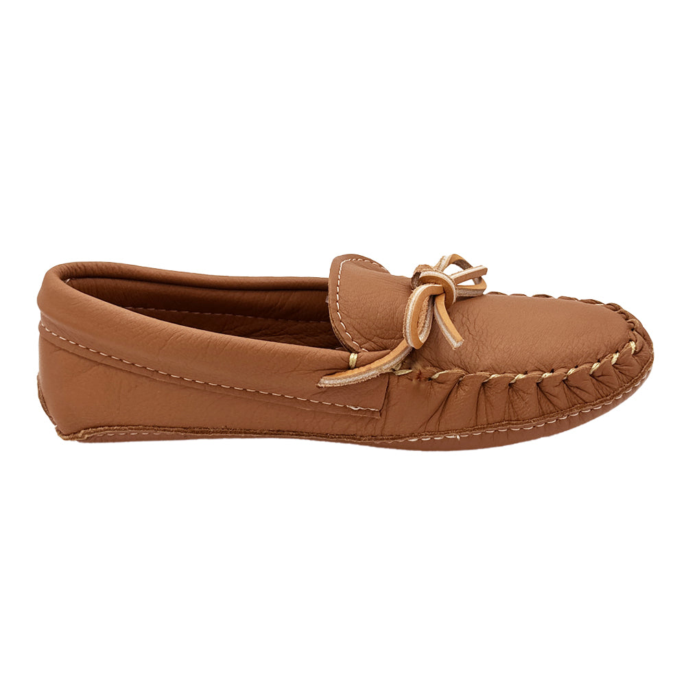 Women's Double Deerskin Leather Moccasins