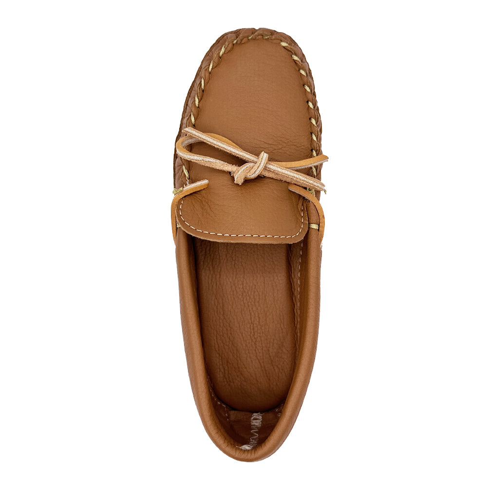 Women's Double Deerskin Leather Moccasins