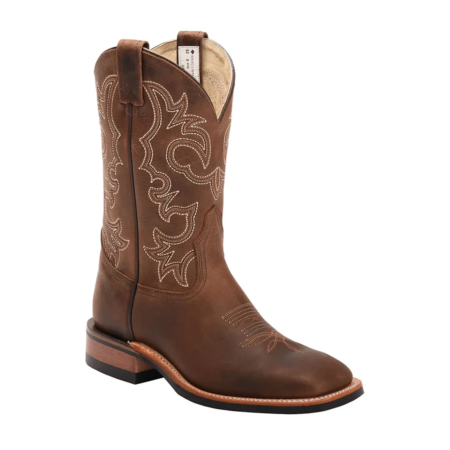 Men's Leather Brahma Roper Cowboy Boots