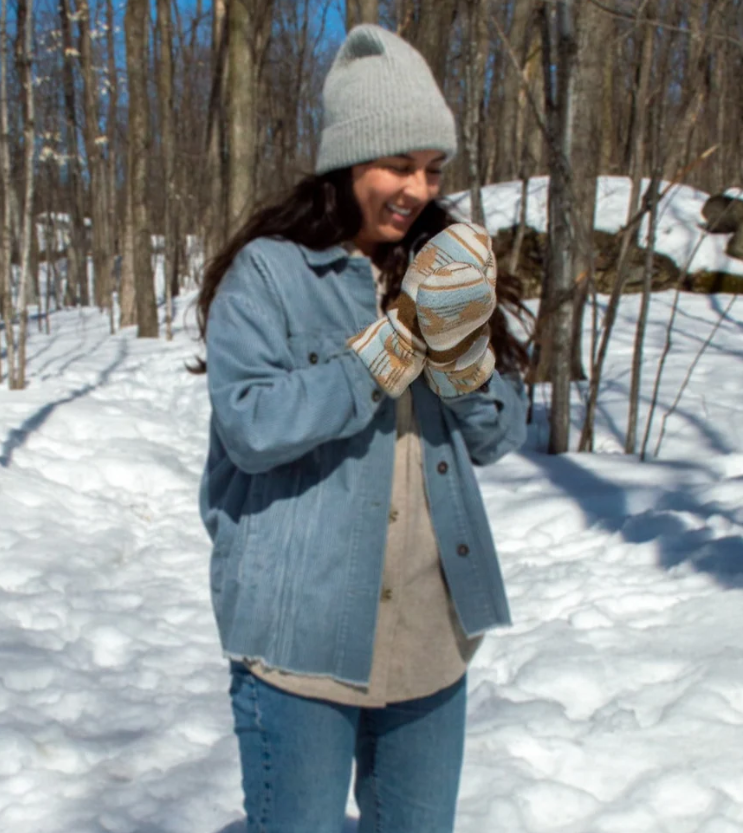 Sand Wool Blend Mittens