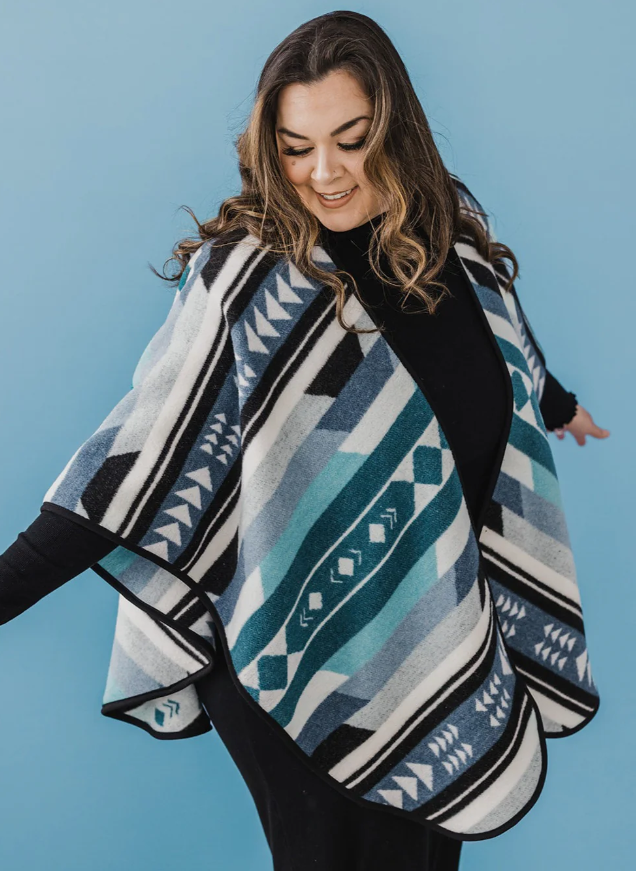 Indigenous Design Reversible Shawl