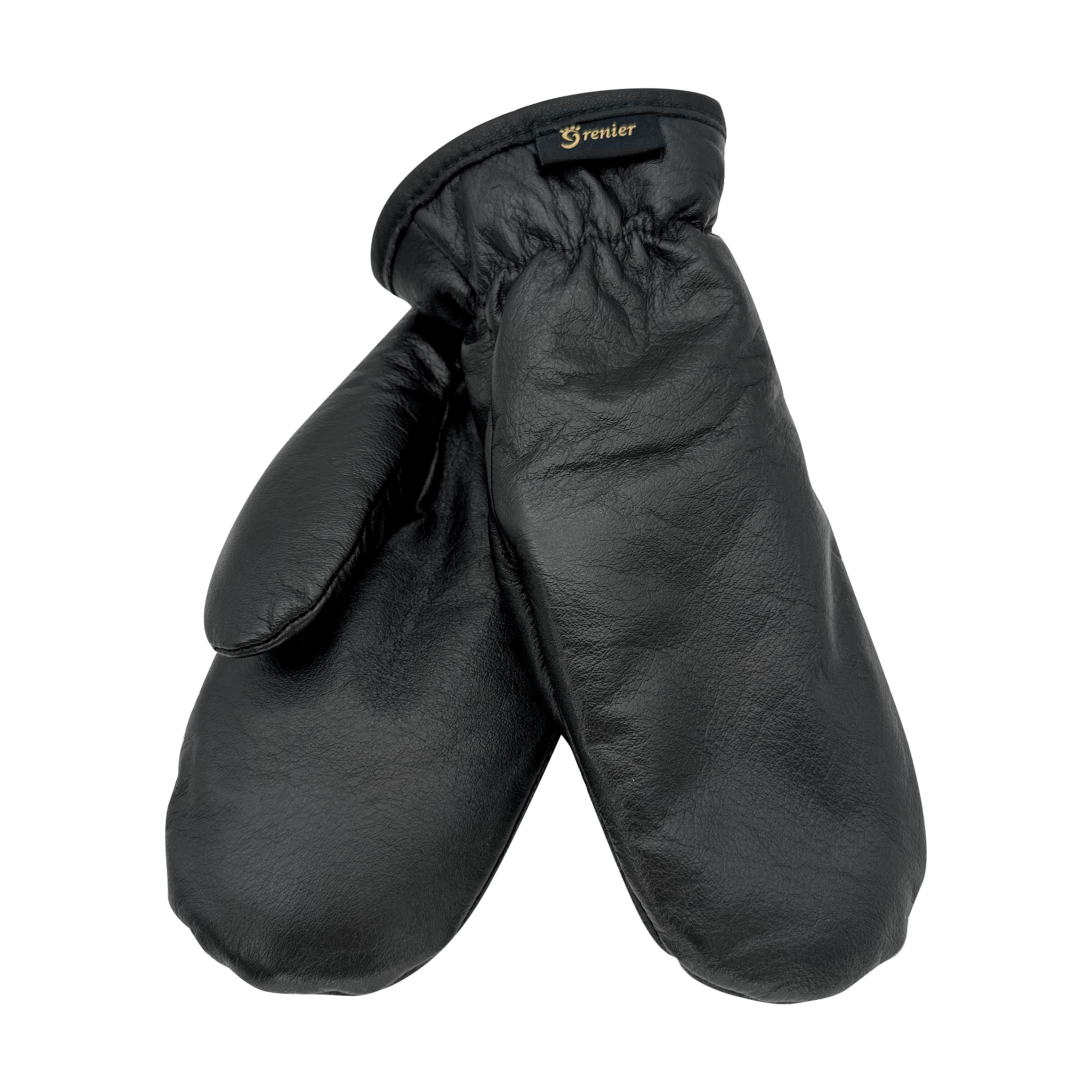 Men's Sheepskin Lined Leather Mittens