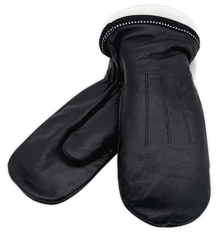 Sheepskin CLEARANCE Lined Leather Mittens for Men (M ONLY)