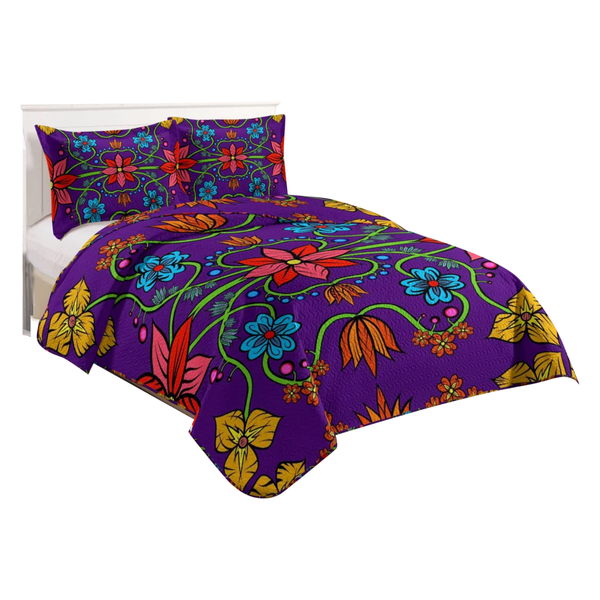 Purple sherpa comforter sale