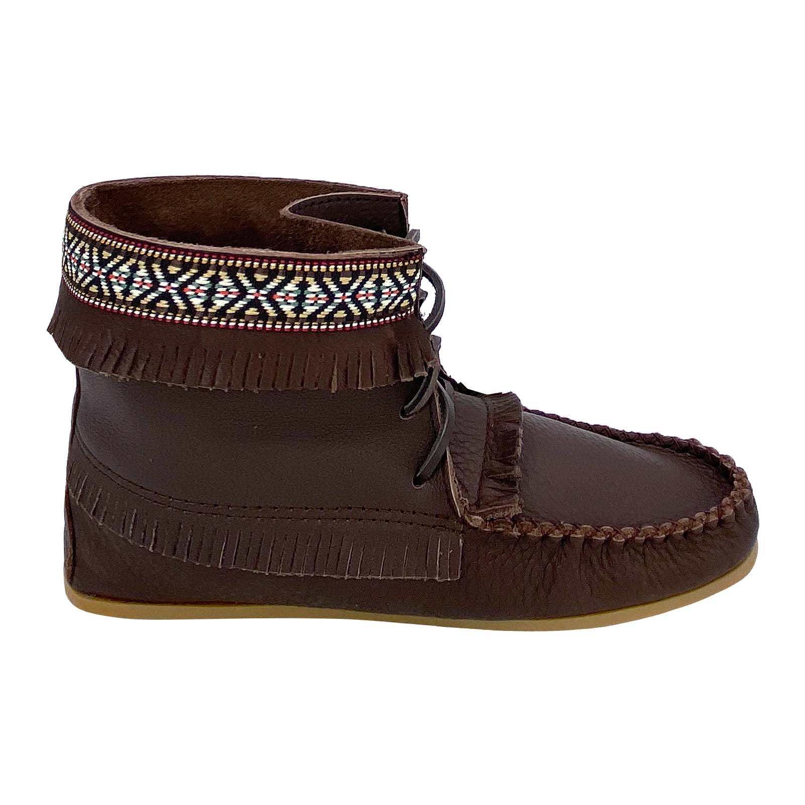 Mens lace up moccasin boots best sale