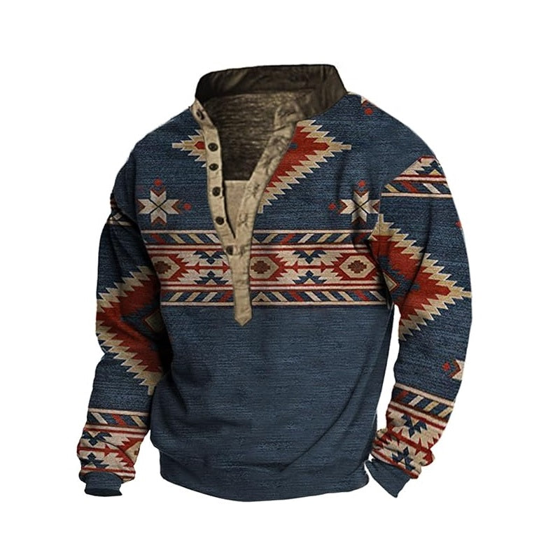 Men's Western-Style Pullover Sweatshirt (Clearance)