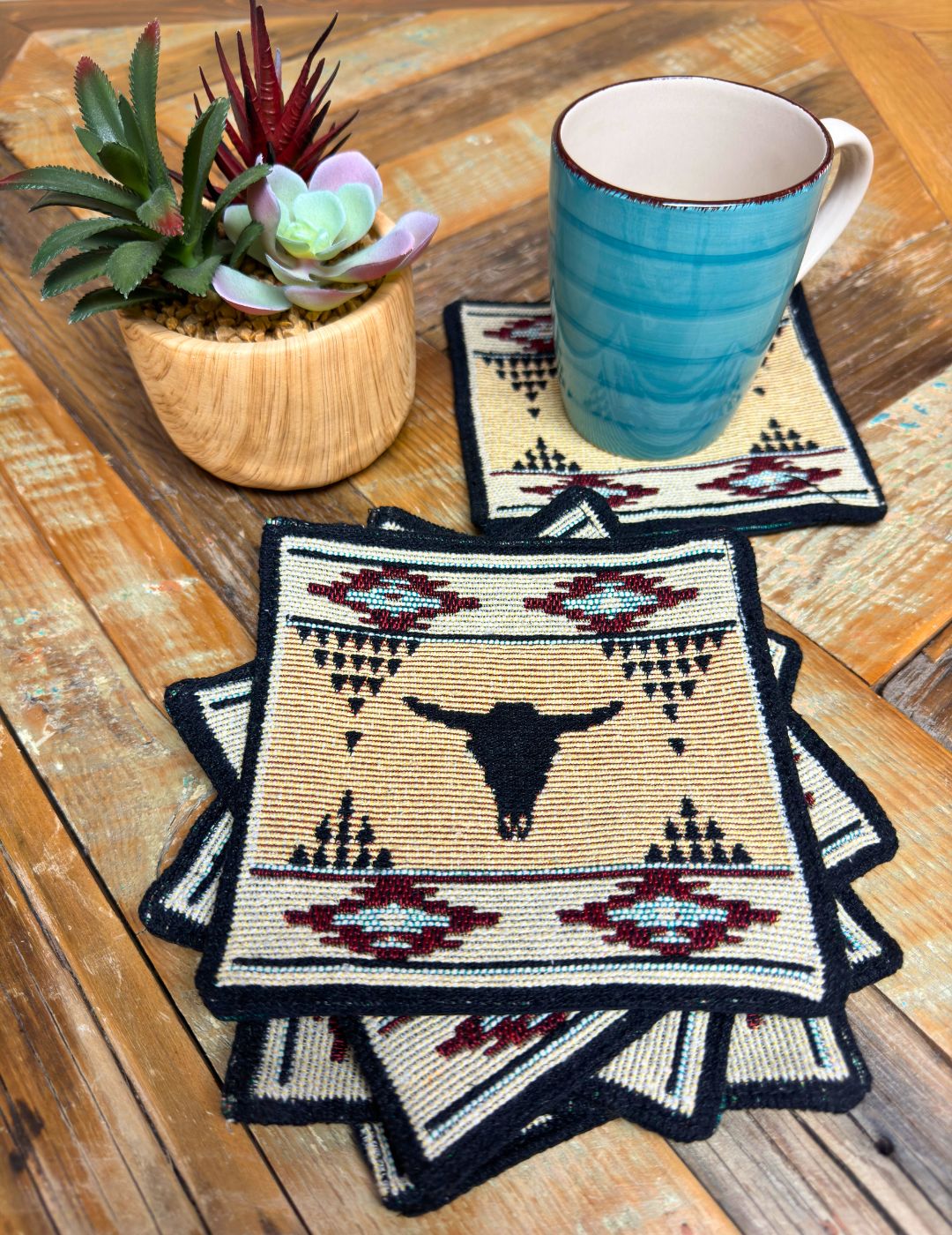 Southwest Jacquard Coaster Sets