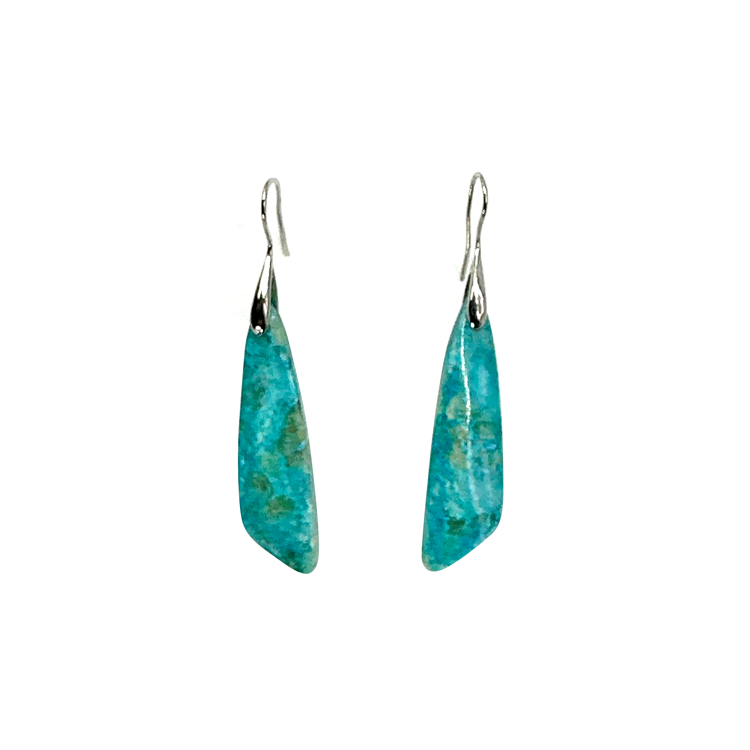 Natural Amazonite Dangle Earrings