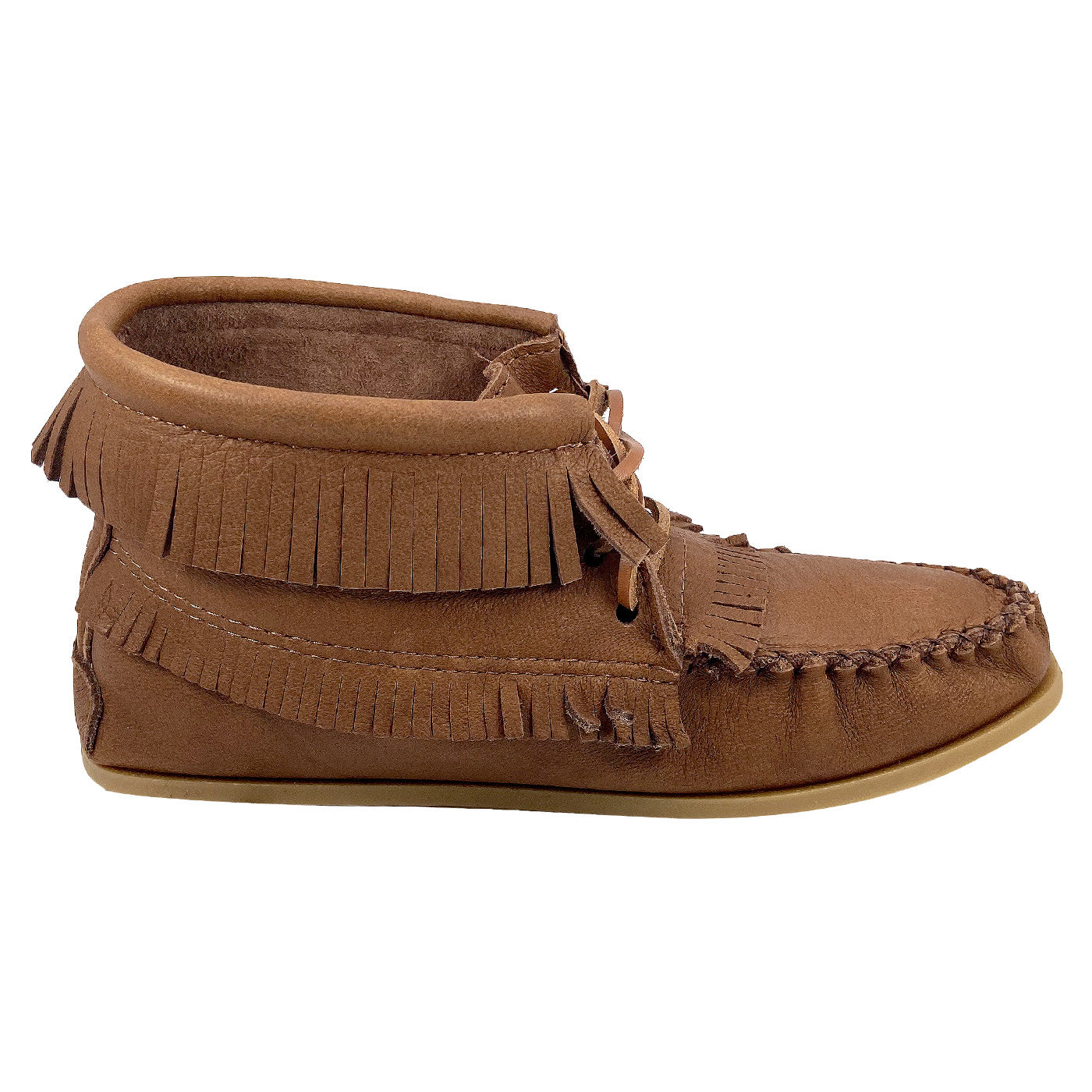 Women s Cork Brown Laurentian Chief Apache Ankle Moccasin Boots