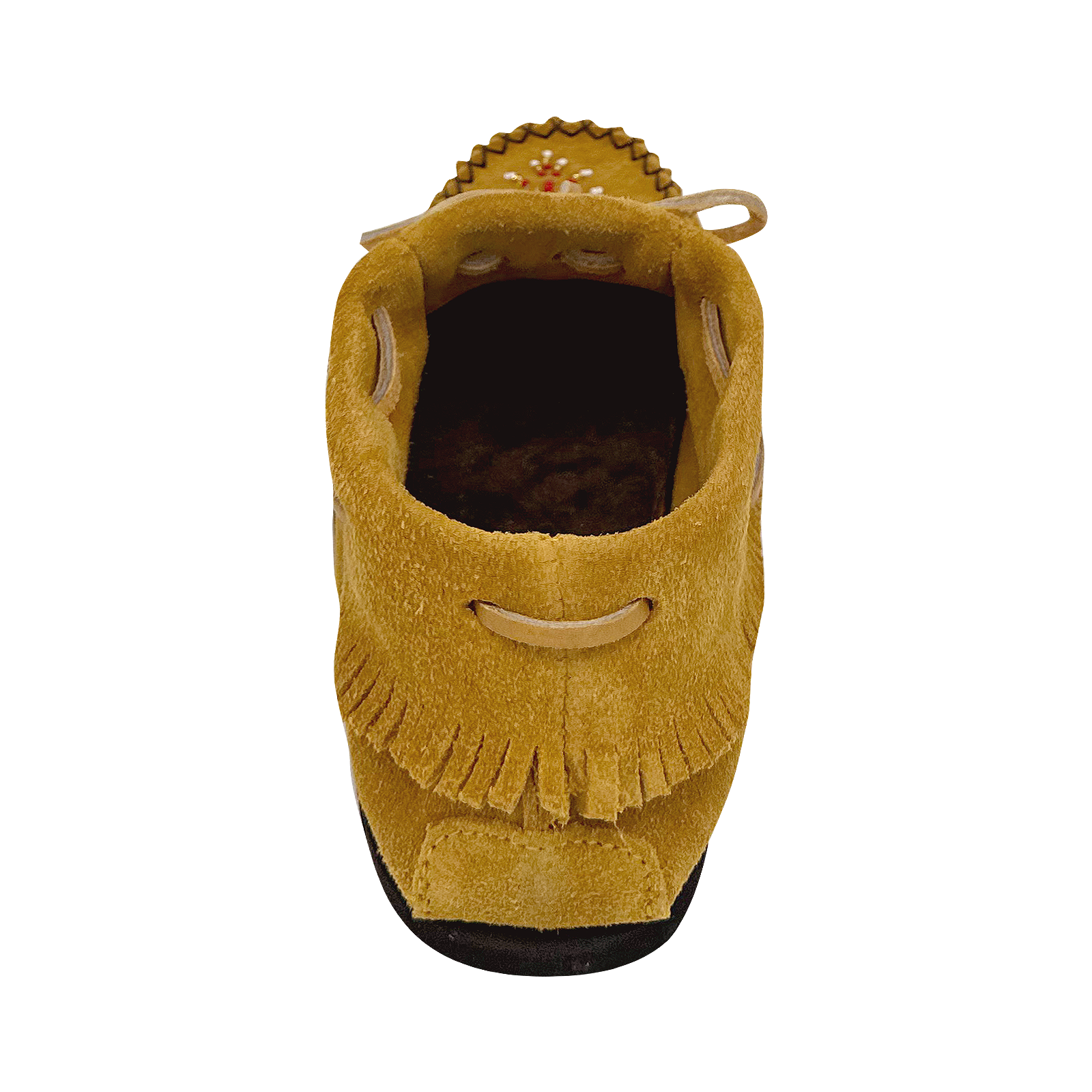 Women's Fringed Beaded Papoose Moccasin Shoes (Limited Edition)