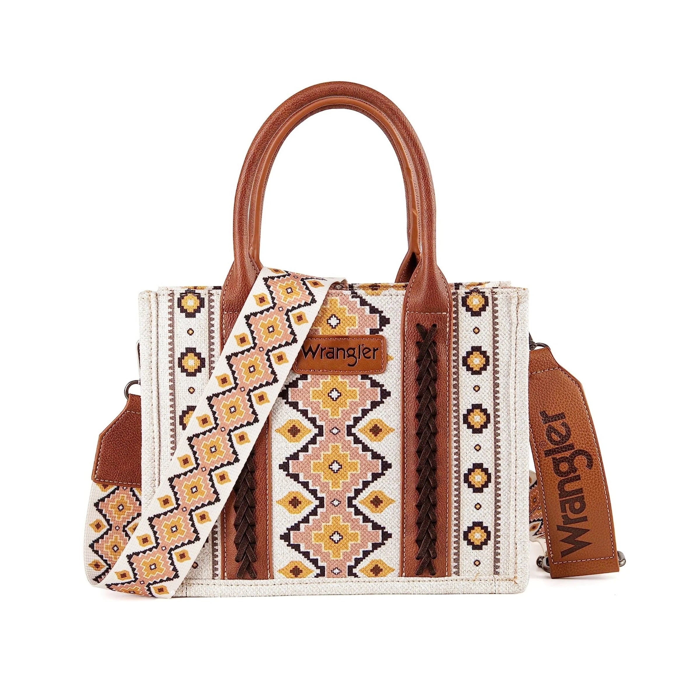 Southwestern Print Small Canvas Tote