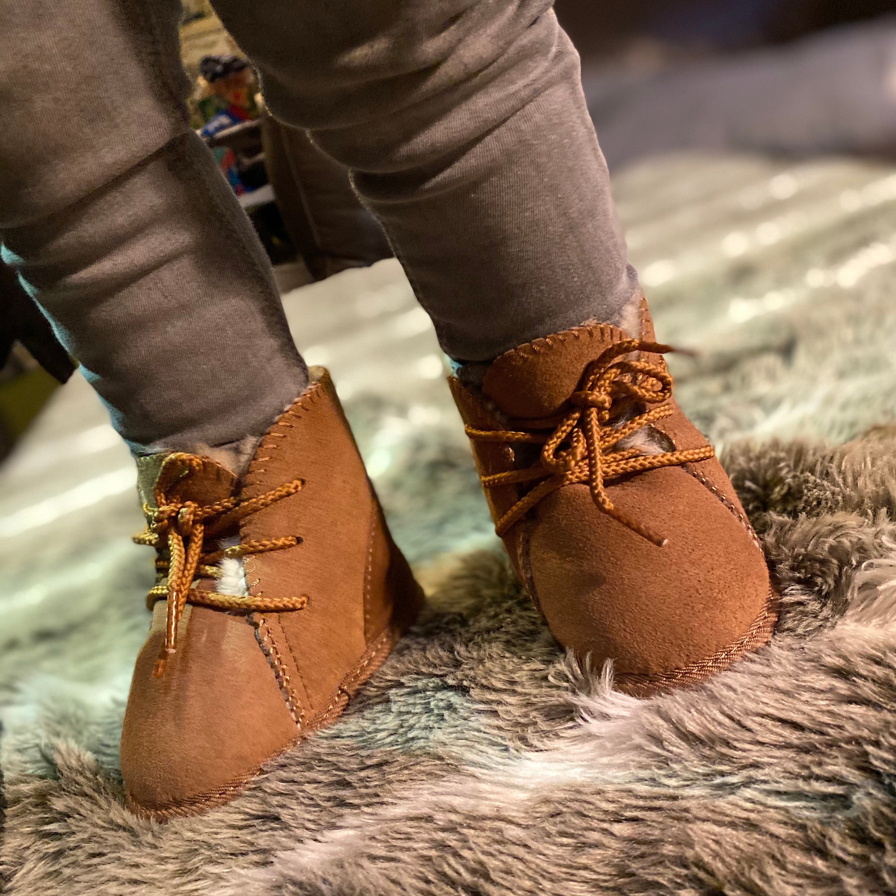 Baby sheepskin booties best sale