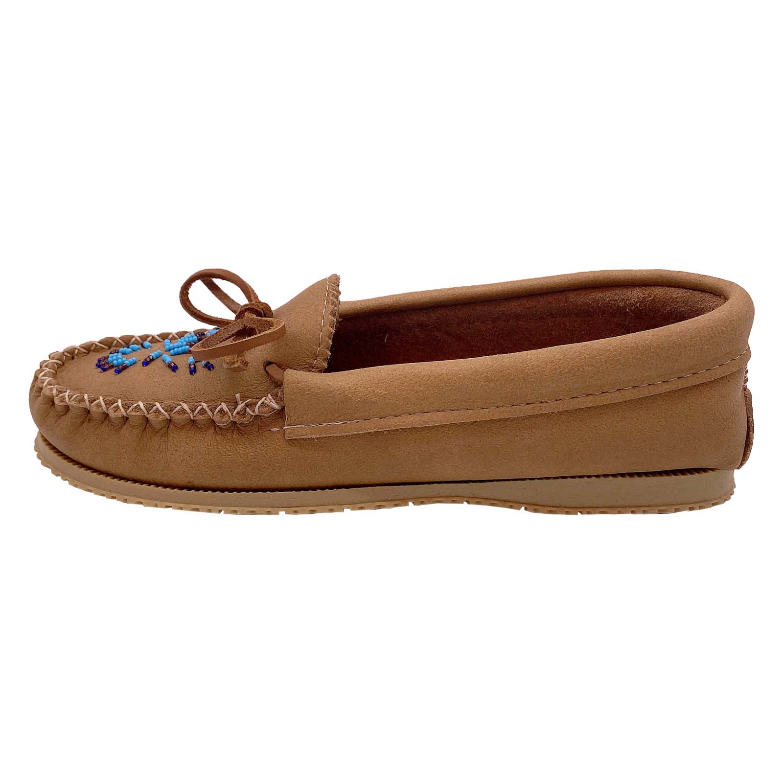 Women's Beaded Leather Moccasin Shoes