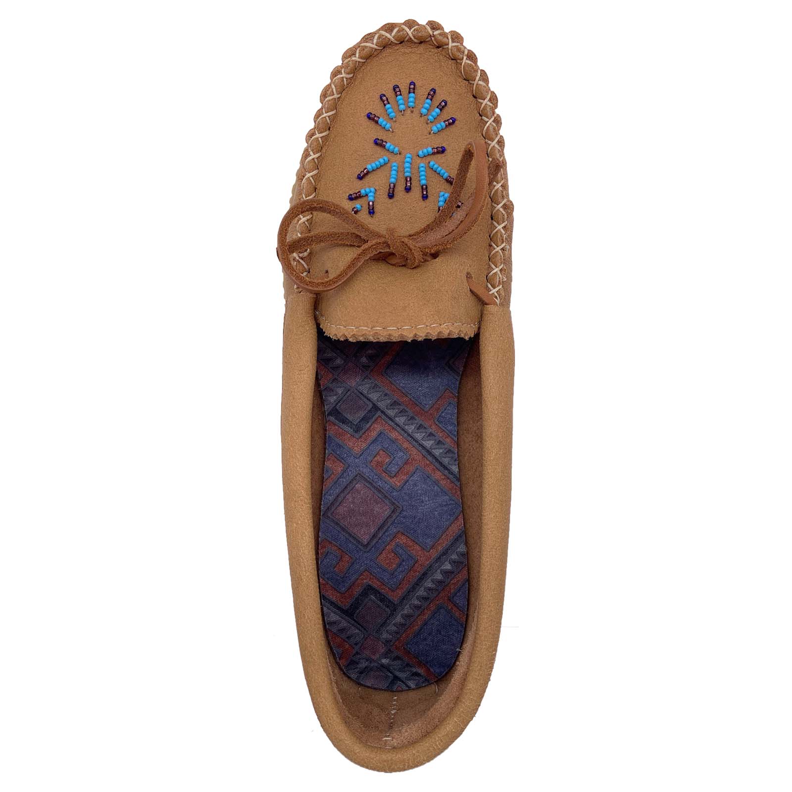 Women's Beaded Leather Moccasin Shoes