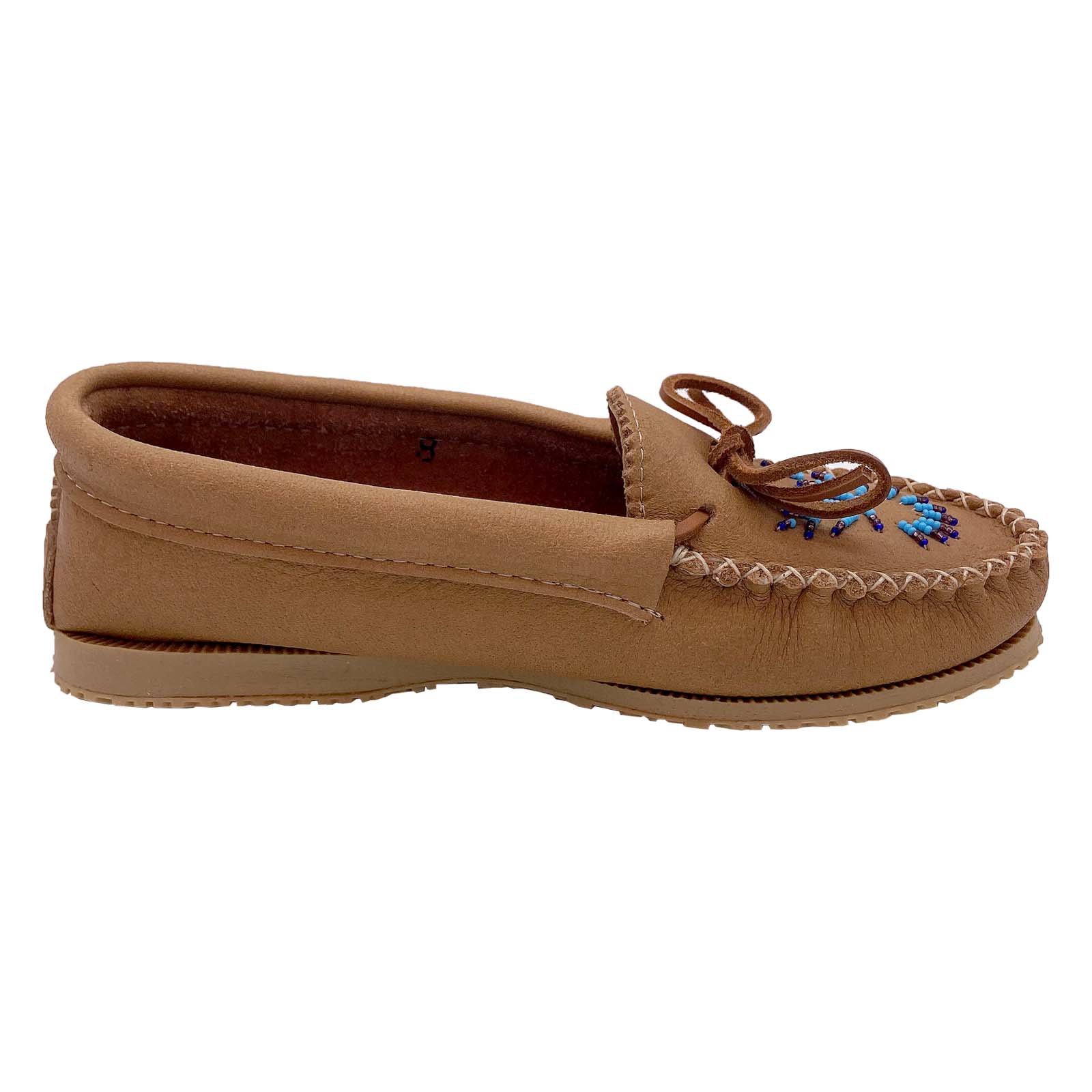 Women's Beaded Leather Moccasin Shoes