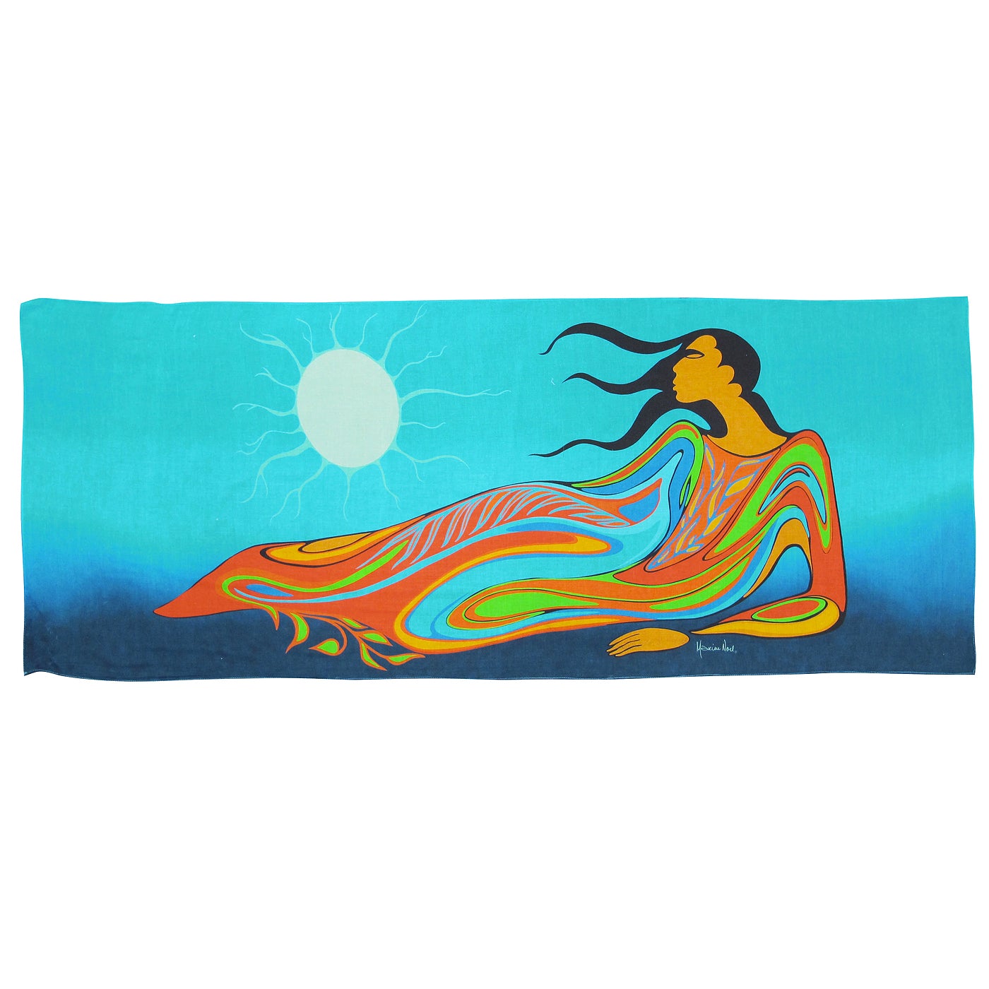 Native American Art Eco-Scarves by Maxine Noel