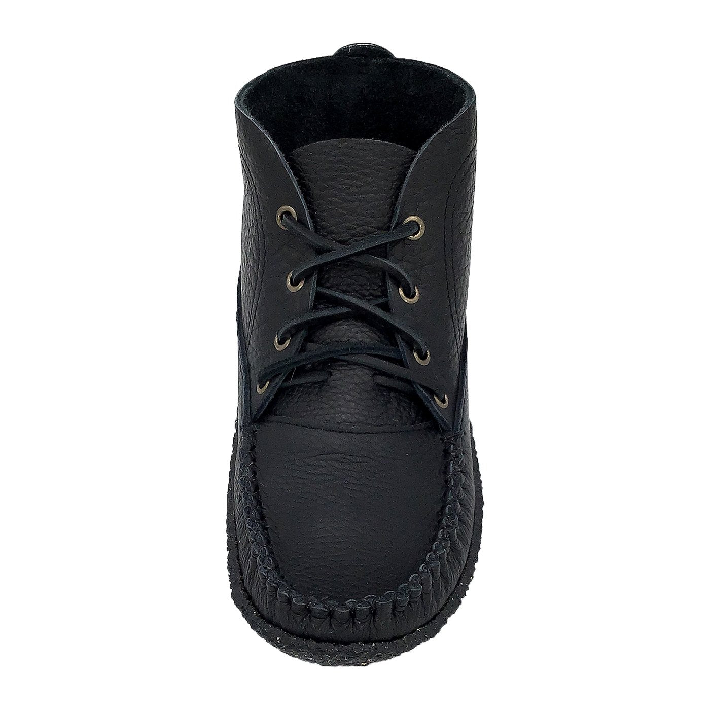 Black moccasin boots hotsell