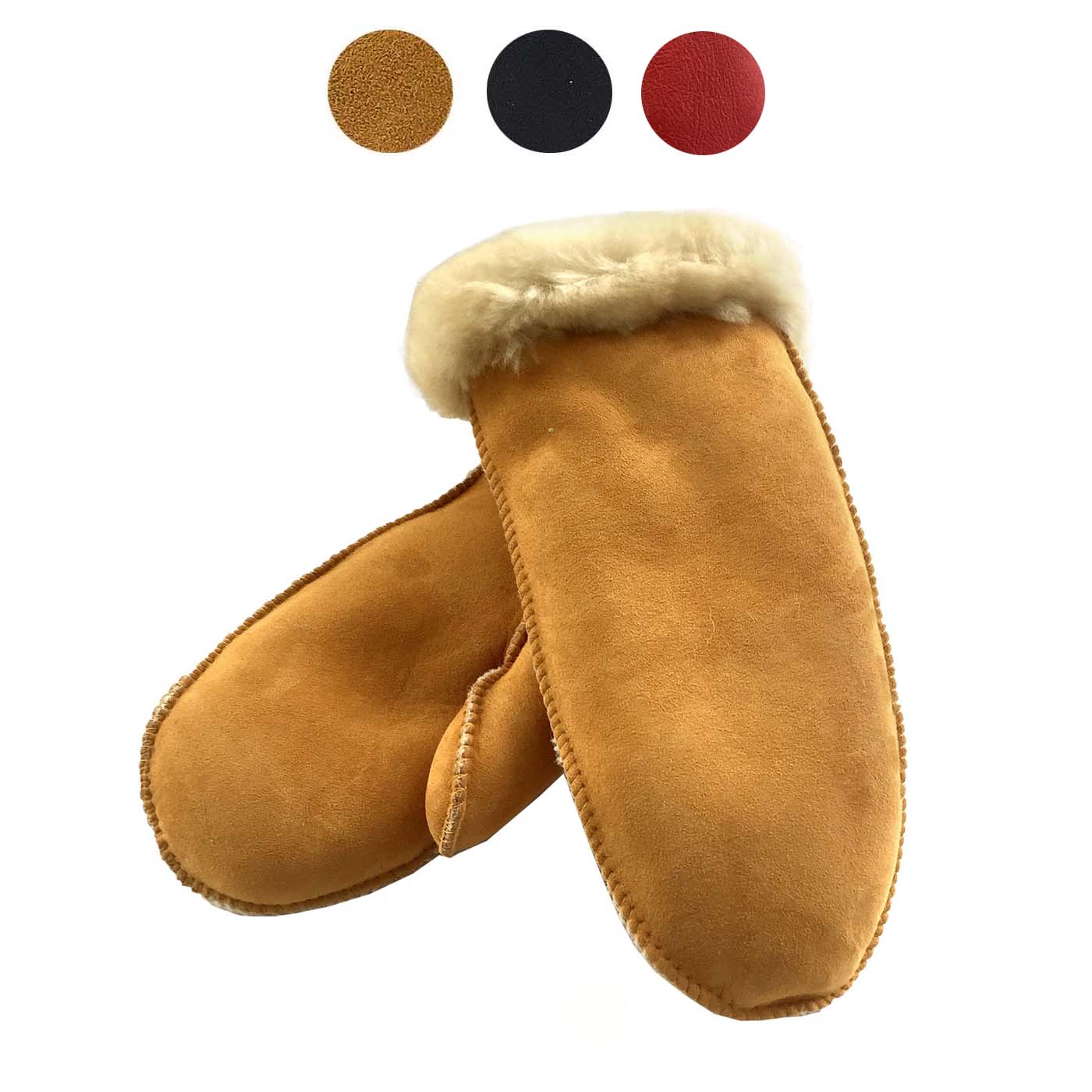 Handmade brown sheepskin retailer mittens with fox fur. Unisex. Soft warm and breathable. Gift for her. Gift for him.