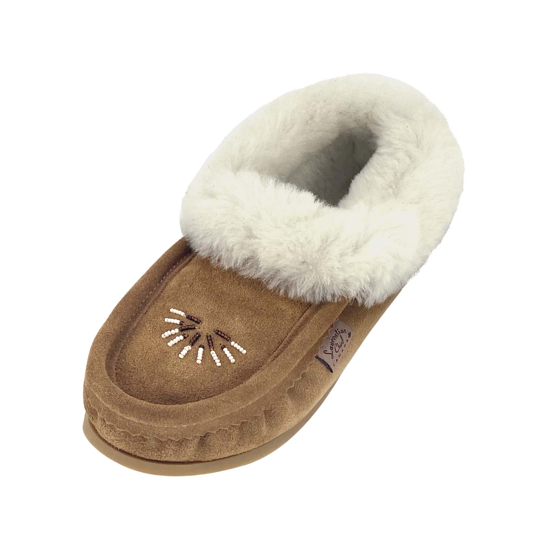 Womens fur lined online moccasins