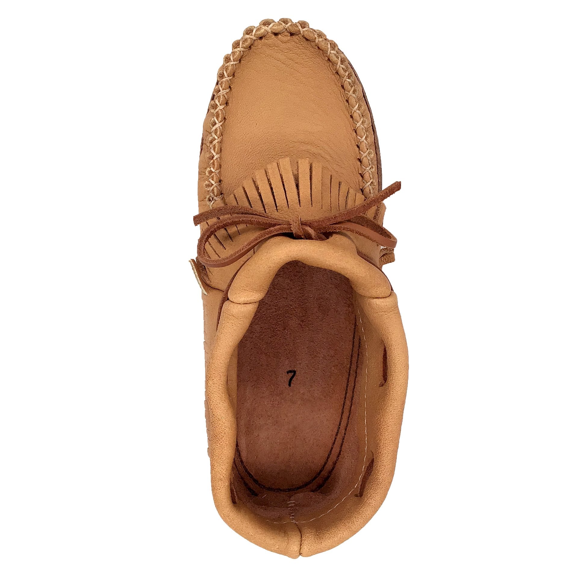 Women s Earthing Fringed Moccasins with Natural Non Insulated Soles 6