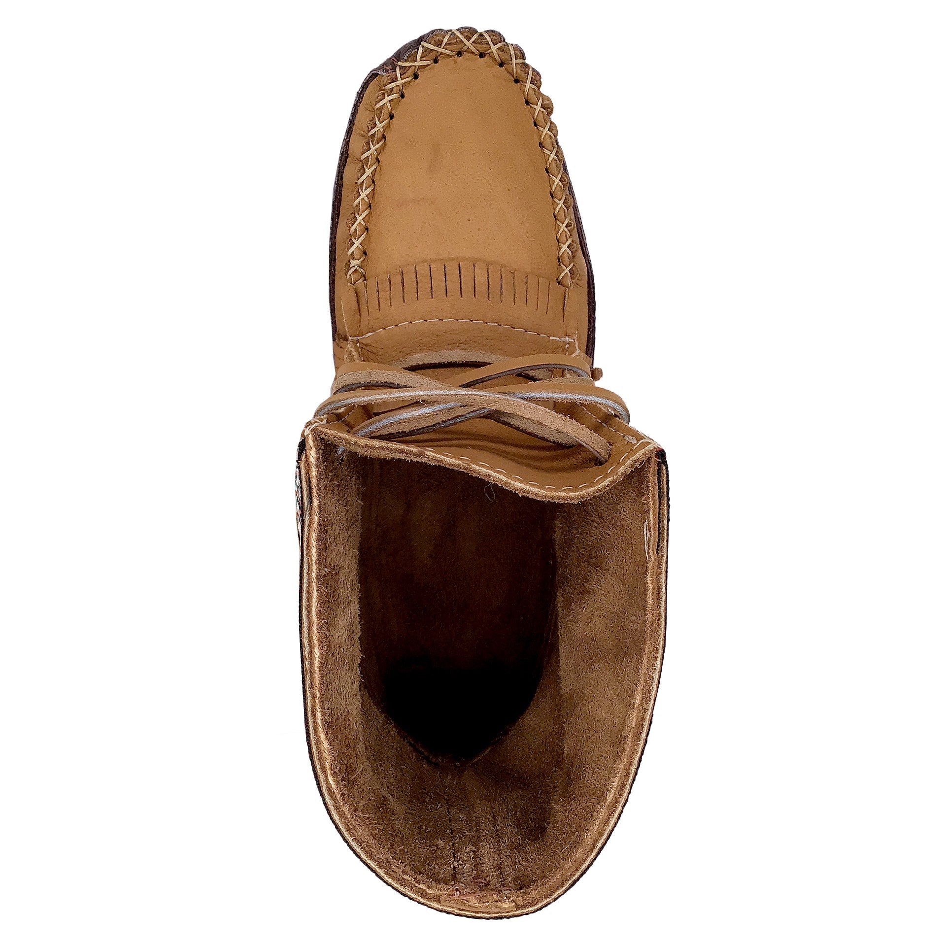 Laurentian Chief Women s Moose Hide Ankle Earthing Moccasin Boots